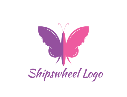 two toned abstract butterfly