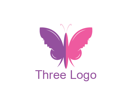 two toned abstract butterfly