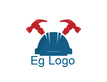 hammers with construction helmet