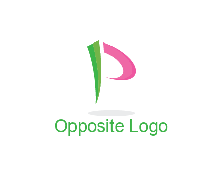 swooshes forming letter P