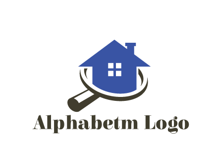 house in magnifying glass