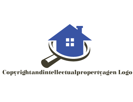 house in magnifying glass