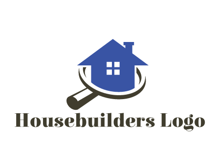 house in magnifying glass
