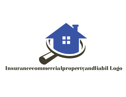 house in magnifying glass