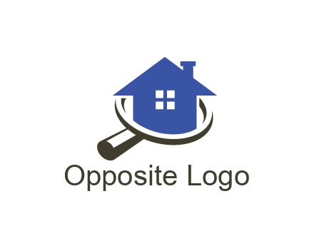 house in magnifying glass