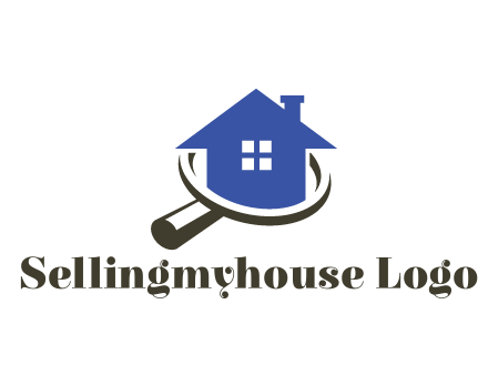 house in magnifying glass
