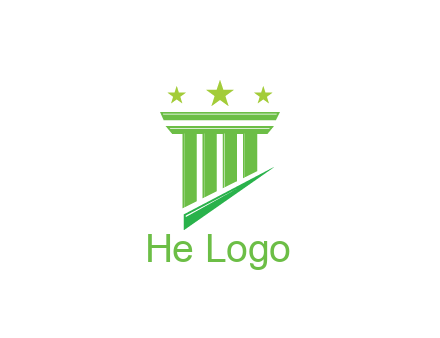 pillar with stars