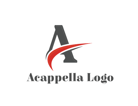 swoosh in letter A