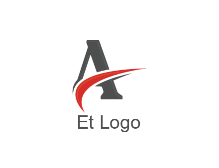 swoosh in letter A