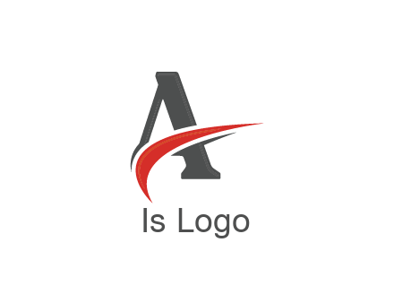 swoosh in letter A