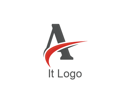swoosh in letter A
