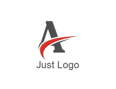 swoosh in letter A