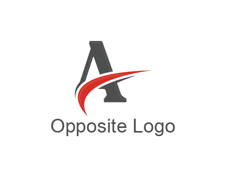 swoosh in letter A