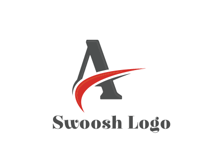 swoosh in letter A