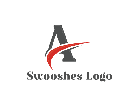 swoosh in letter A
