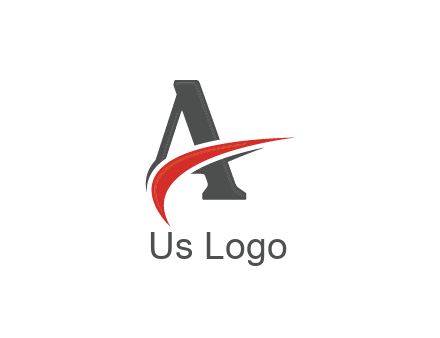 swoosh in letter A