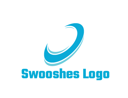 abstract swooshes together