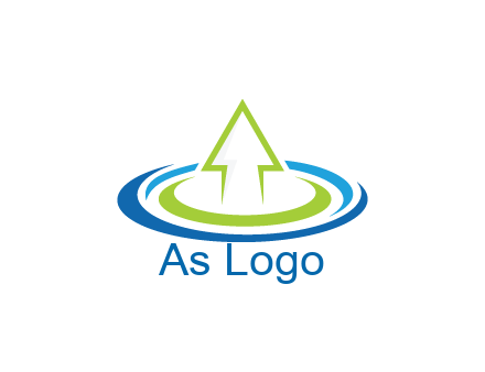 swooshes with arrow in middle