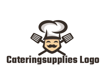 spatula behind chef wearing chef hat