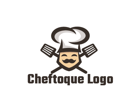 spatula behind chef wearing chef hat