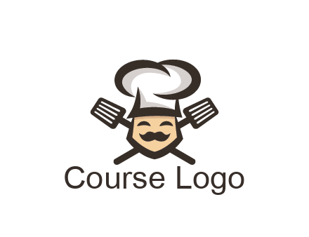 spatula behind chef wearing chef hat