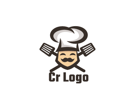 spatula behind chef wearing chef hat