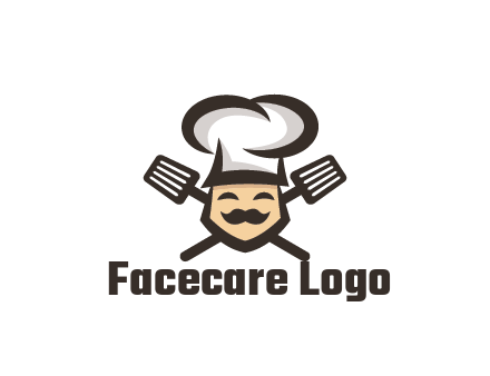 spatula behind chef wearing chef hat
