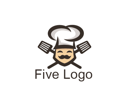 spatula behind chef wearing chef hat