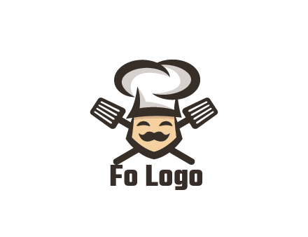 spatula behind chef wearing chef hat