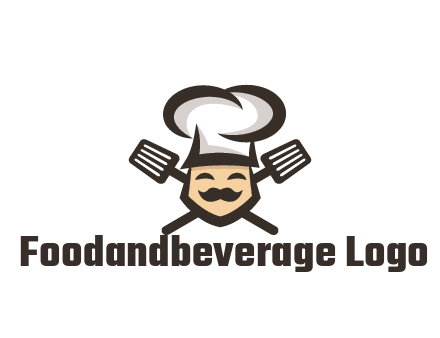 spatula behind chef wearing chef hat