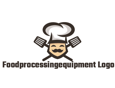 spatula behind chef wearing chef hat