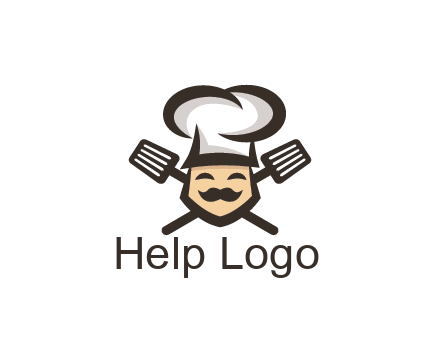 spatula behind chef wearing chef hat