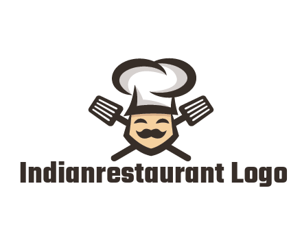 spatula behind chef wearing chef hat
