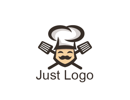 spatula behind chef wearing chef hat