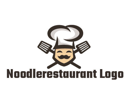 spatula behind chef wearing chef hat
