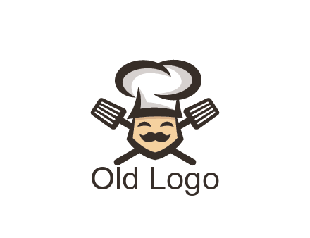 spatula behind chef wearing chef hat