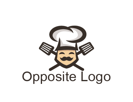 spatula behind chef wearing chef hat