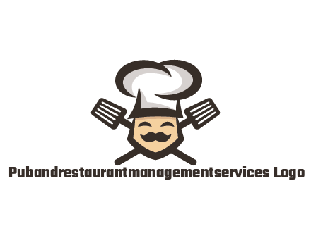 spatula behind chef wearing chef hat