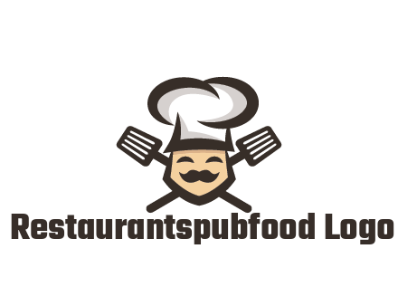 spatula behind chef wearing chef hat
