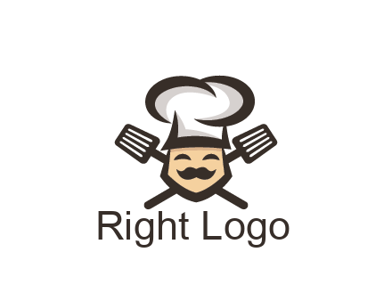 spatula behind chef wearing chef hat