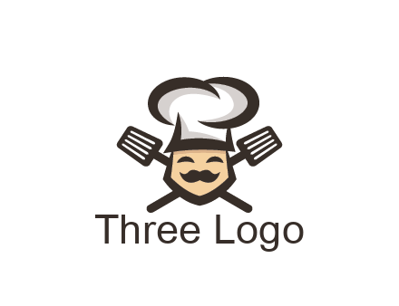 spatula behind chef wearing chef hat
