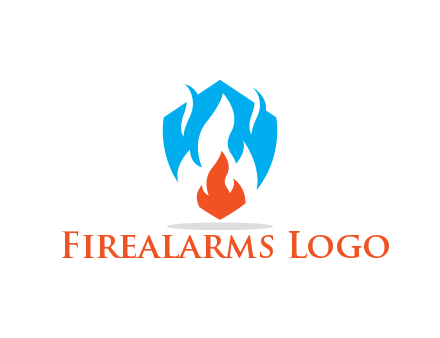 negative spacing fire in shield