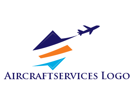 triangle with swooshes and airplane