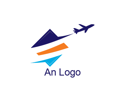 triangle with swooshes and airplane