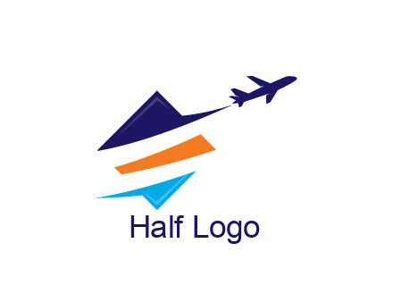 triangle with swooshes and airplane