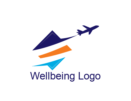 triangle with swooshes and airplane
