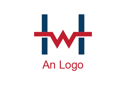 letter w inside letter h logo