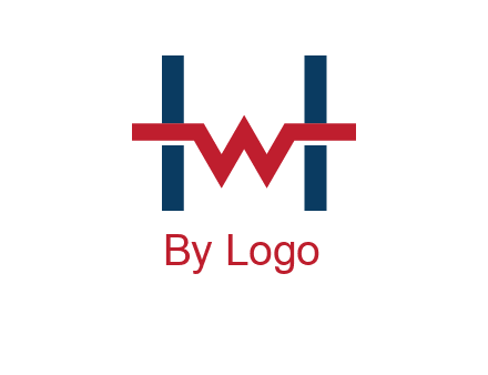 letter w inside letter h logo