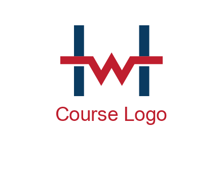 letter w inside letter h logo
