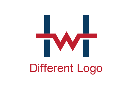 letter w inside letter h logo
